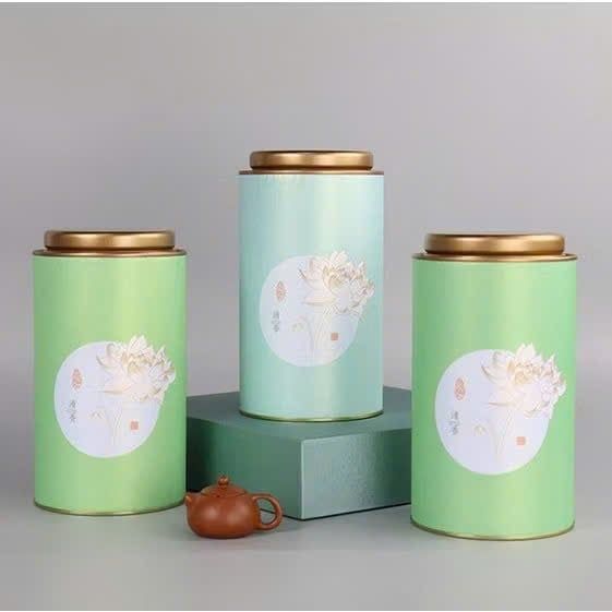 Hộp đựng trà cao cấp – Nắp thiếc kín hơi, Đựng 200gr , 250gr Chè – Bao bì trà đẹp, bảo quản tốt