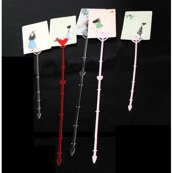 Set 10 chiếc kẹp thiệp bằng nhựa - Ghim kẹp thiệp trang trí banner chúc mừng - Dài 34cm