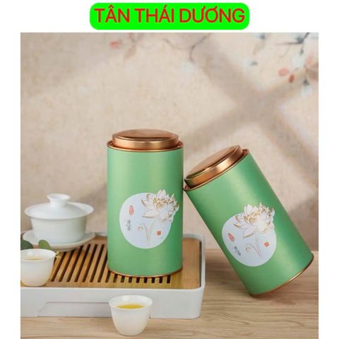 Hộp đựng trà cao cấp – Nắp thiếc kín hơi, Đựng 200gr , 250gr Chè – Bao bì trà đẹp, bảo quản tốt