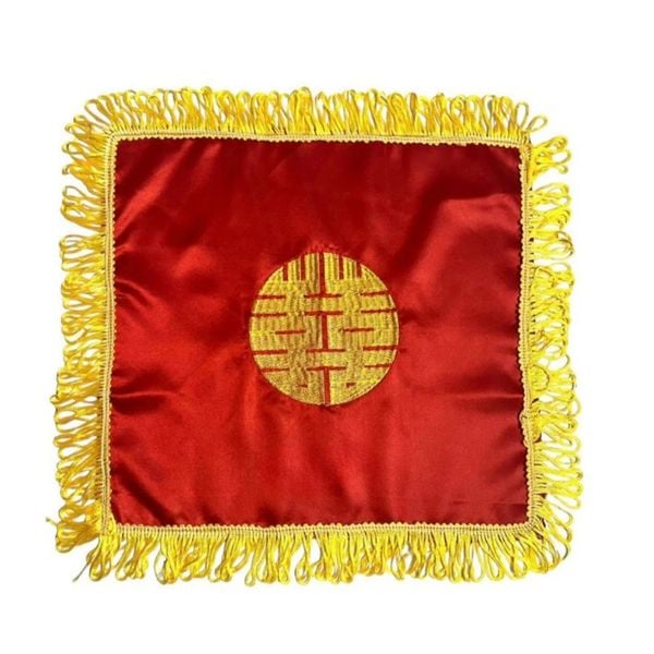 Khăn nhung chữ hỷ - Khăn nhung phủ tráp đám cưới, phủ mâm quả - Khổ 40x40cm