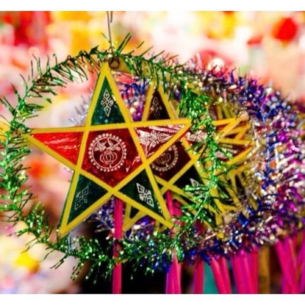 (Combo 5 chiếc, 10 chiếc) Đèn ông sao truyền thống, Đèn ông sao không viền - Decor Trang Trí Trung Thu loại đẹp