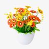 Hoa giả - Chậu hoa cúc xu để bàn - Decor nội thất, Trang trí nhà cửa cực đẹp