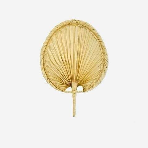 Quạt lá cọ - Quạt cầm tay đan thủ công, phong cách truyền thống - Decor treo tường, trang trí Tết