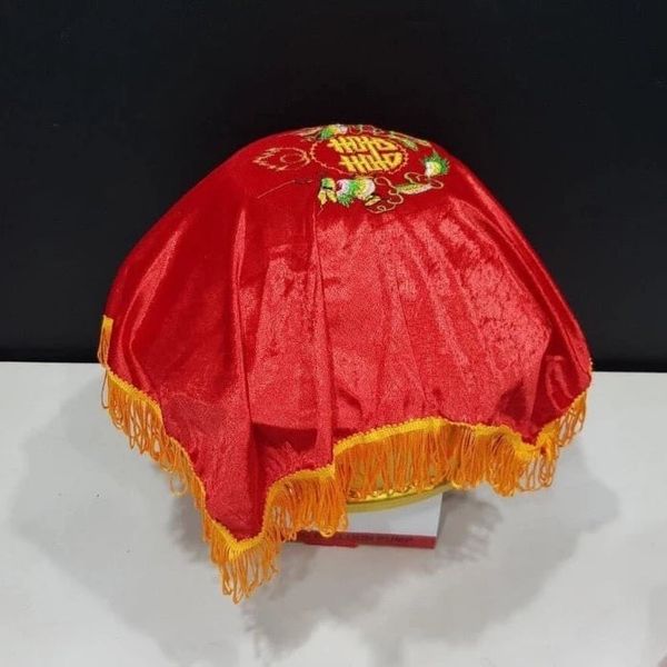 Khăn nhung chữ hỷ - Khăn nhung phủ tráp đám cưới, phủ mâm quả - Khổ 40x40cm