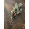 [ 1 CÀNH CÓ TRÊN 50 NHÁNH ] Cành thông giả trang trí Noel - Kèm quả châu đỏ, quả thông - Phụ kiện decor Giáng Sinh