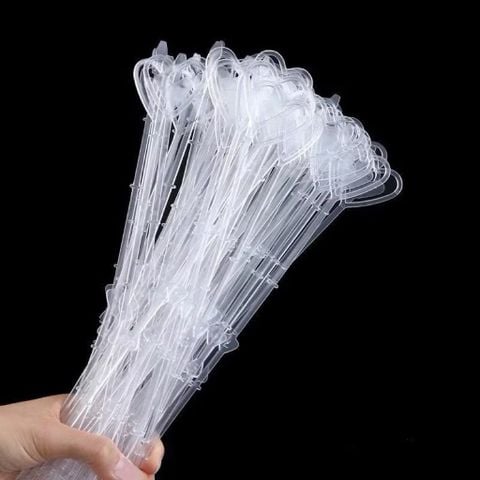 Set 10 chiếc kẹp thiệp bằng nhựa - Ghim kẹp thiệp trang trí banner chúc mừng - Dài 34cm