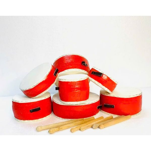 Trống Trung Thu truyền thống - Trống Trung Thu mini - Trống múa lân, trống đồ chơi - Đồ chơi cổ truyền