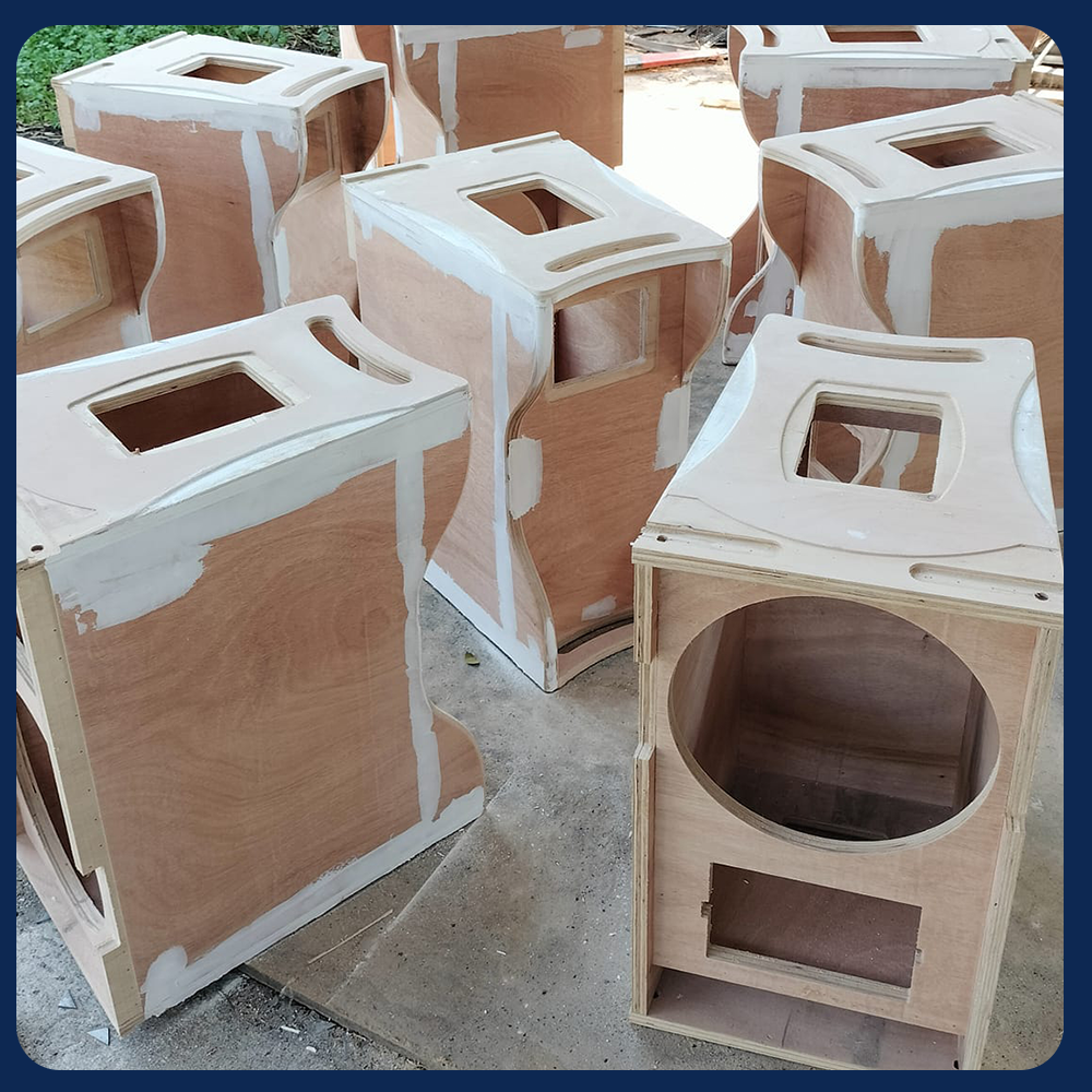  Gỗ dán làm vỏ loa thùng 