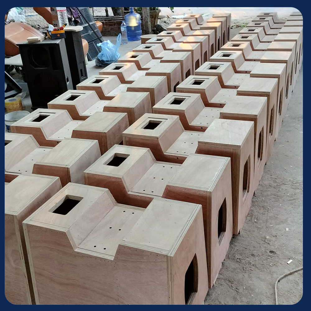  Gỗ dán làm vỏ loa thùng 