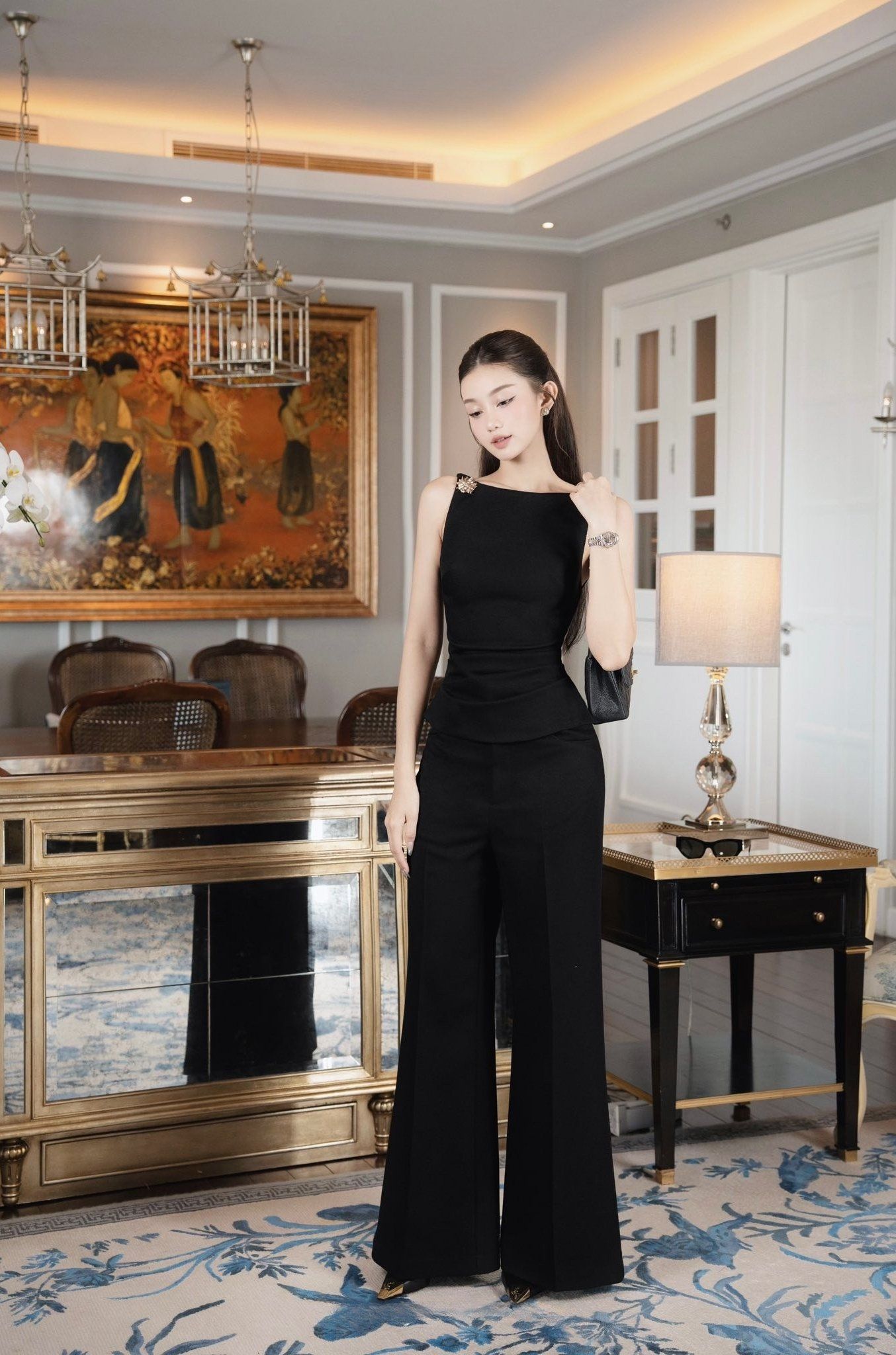  Set Áo Quần Chất Chéo Rubi T334 