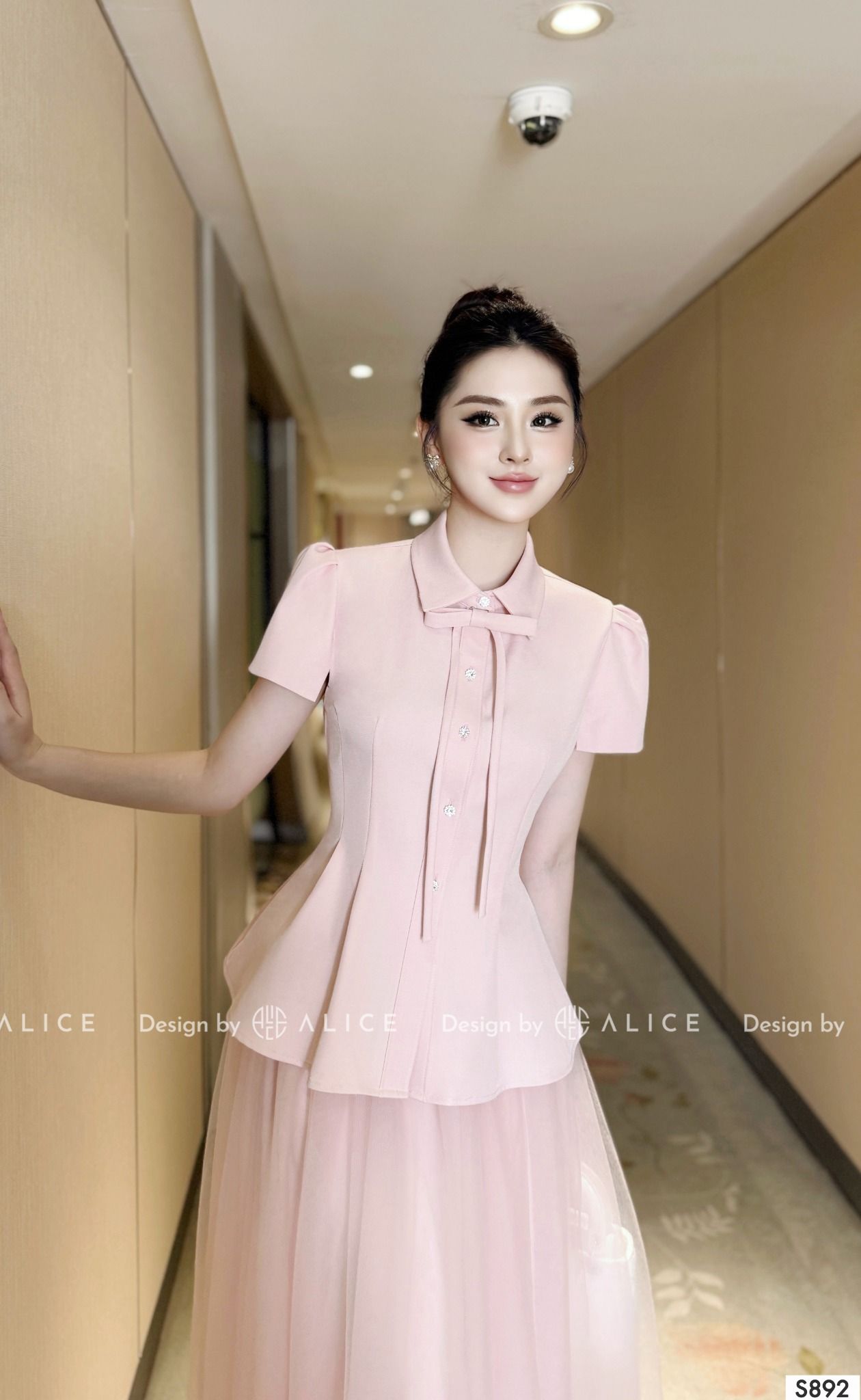  Set Chất Chéo Rubi, Chân Váy Lưới 3 Lớp - 1 Lớp Lót Lụa S892 