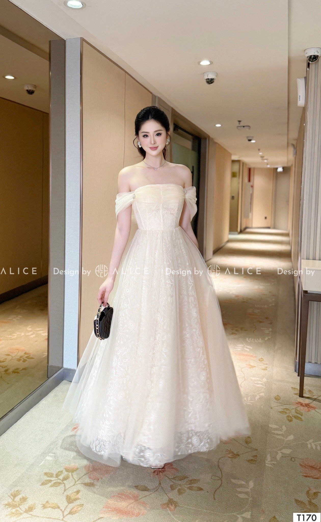  Váy Chất Ren Cao Cấp Phối Lưới T170 