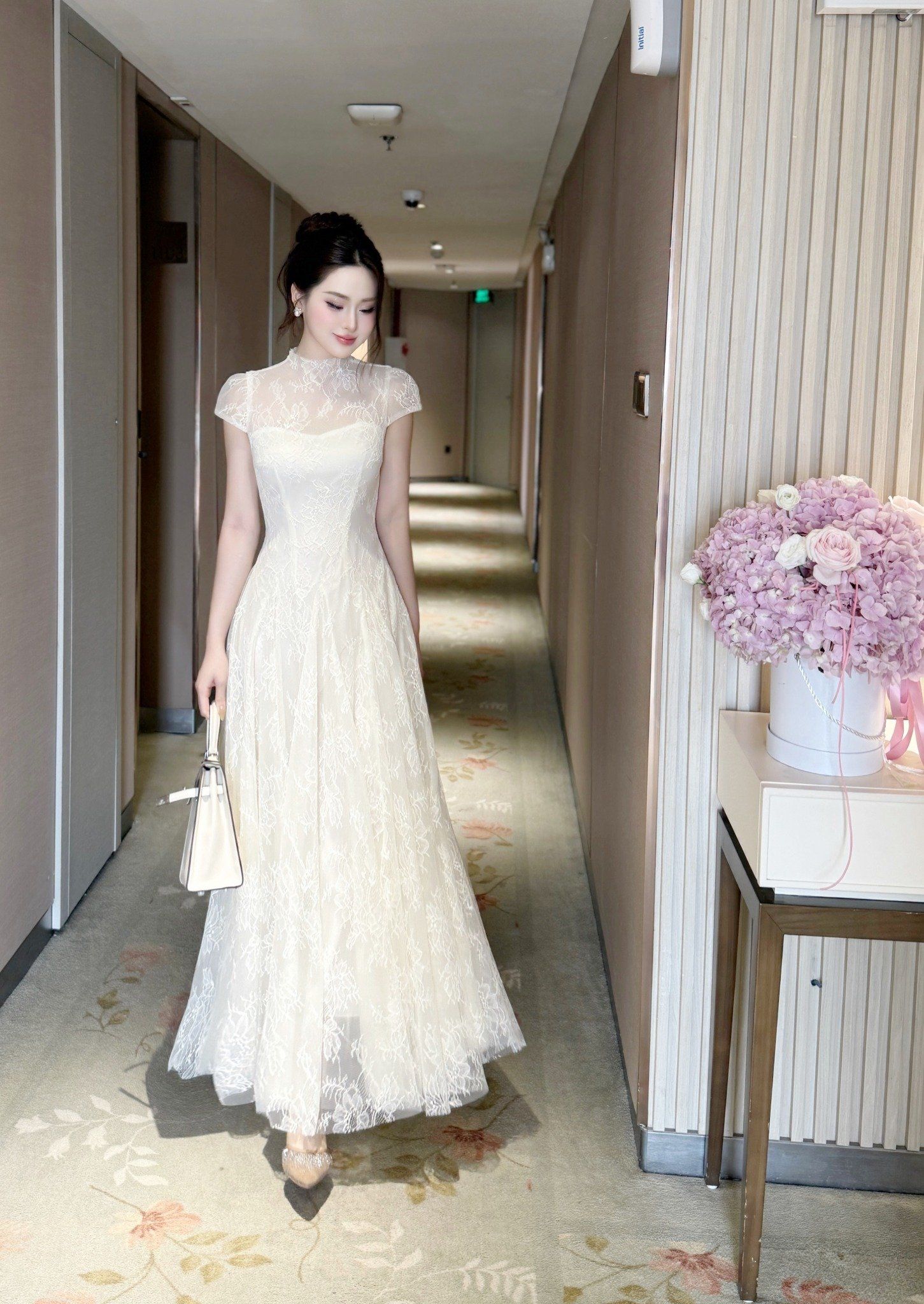  Váy Chất Ren Cao Cấp Lót Lưới V1401 