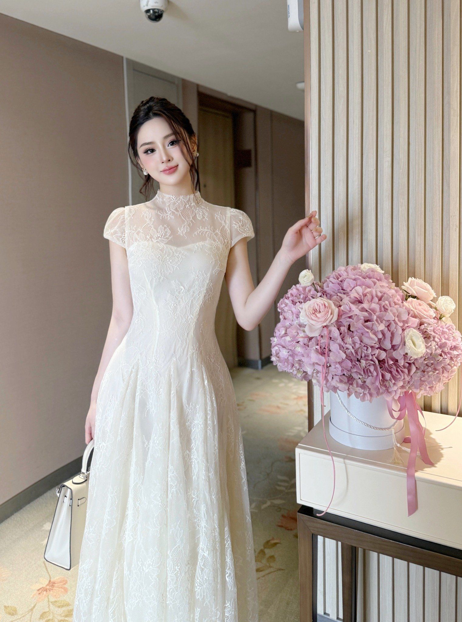  Váy Chất Ren Cao Cấp Lót Lưới V1401 