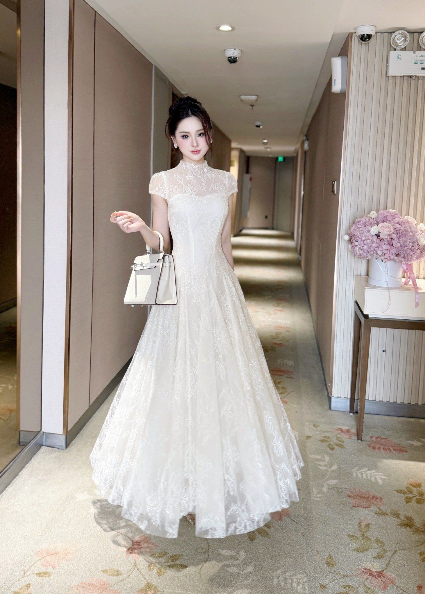  Váy Chất Ren Cao Cấp Lót Lưới V1401 