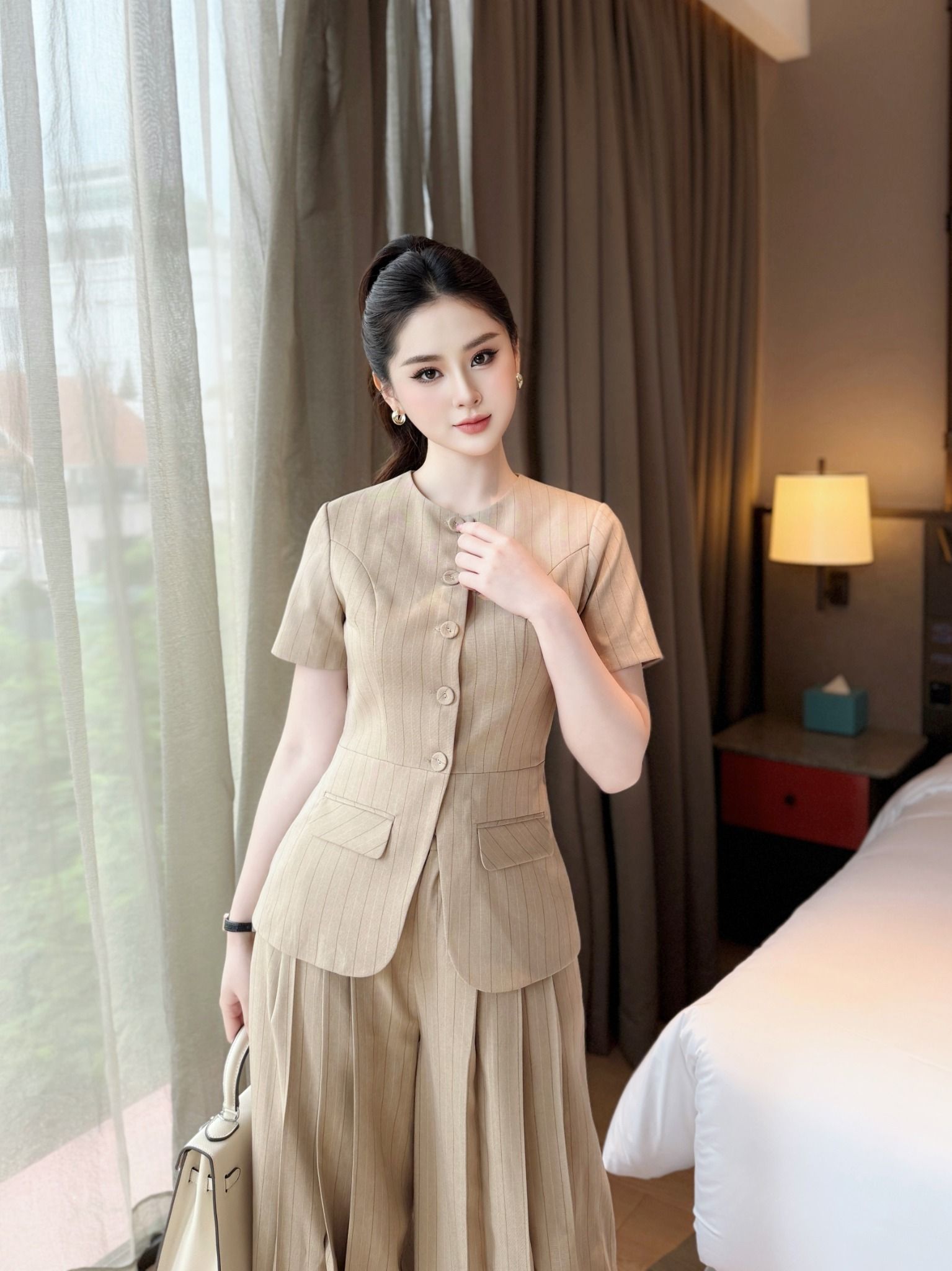  Set Áo Quần Chất Chéo Ý Cao Cấp S910 