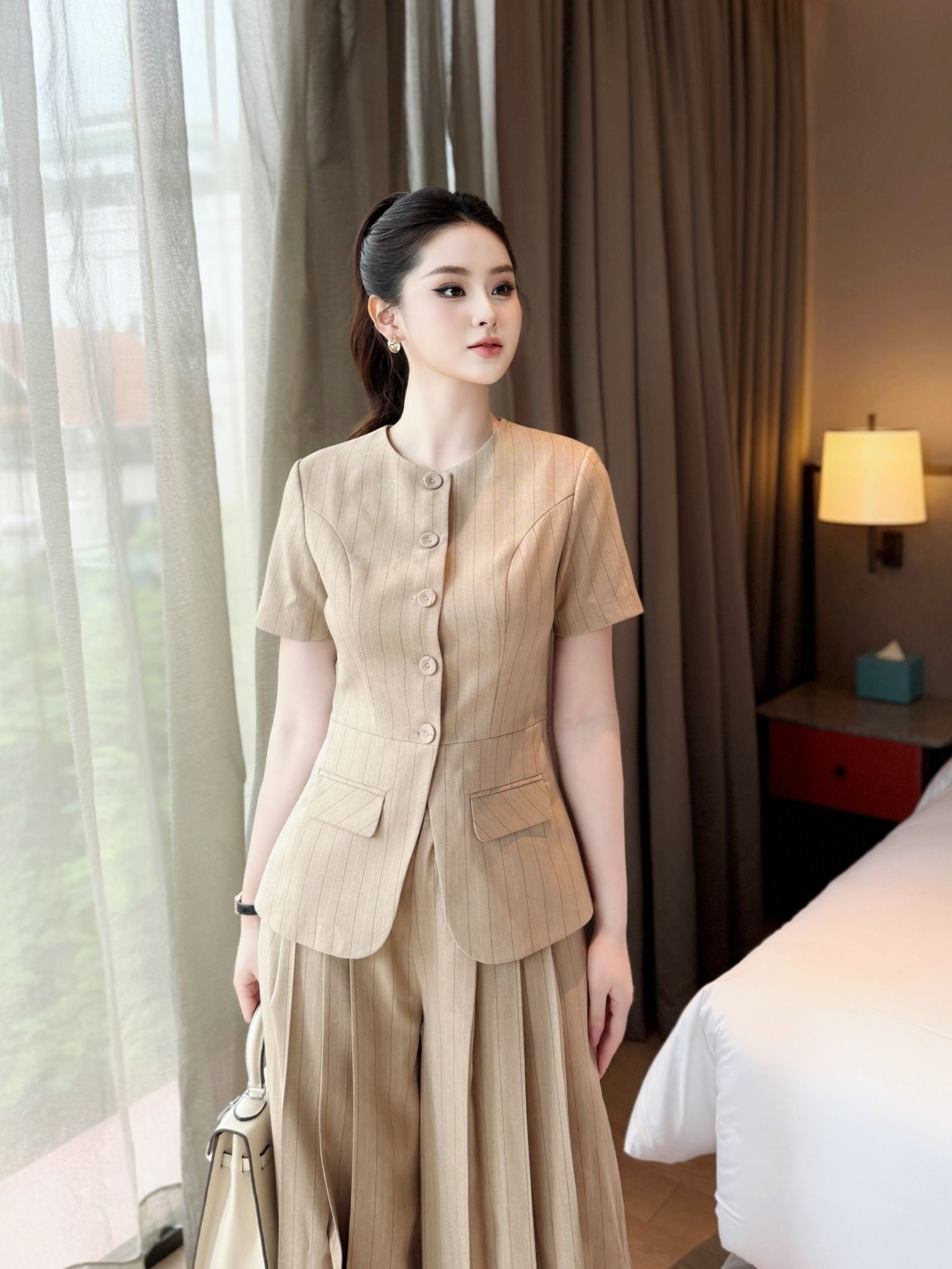  Set Áo Quần Chất Chéo Ý Cao Cấp S910 