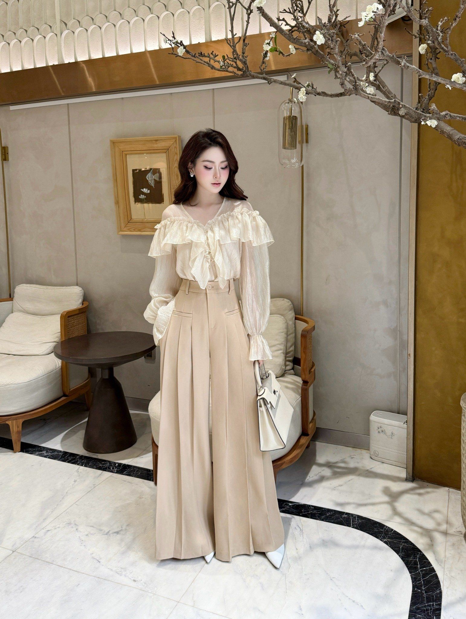  Set Áo Quần Chất Tơ Bọt, Quần Chất Chéo Rubi S1000 