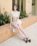  Set Áo Váy Ren Cao Cấp Phối Tơ S972 