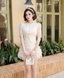  Set Áo Váy Ren Cao Cấp Phối Tơ S972 