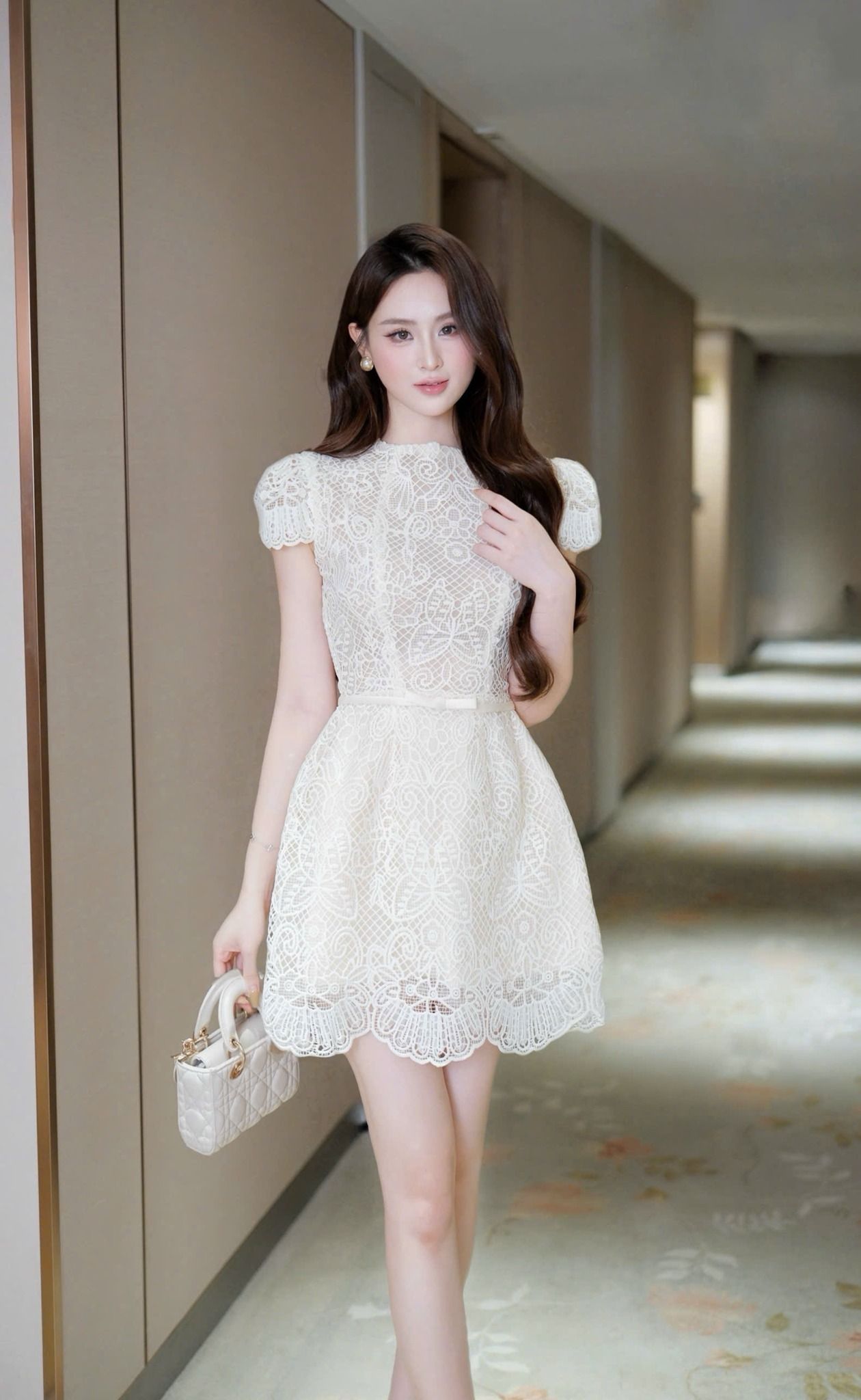  Váy Chất Ren Cao Cấp Lót Lụa V1409 