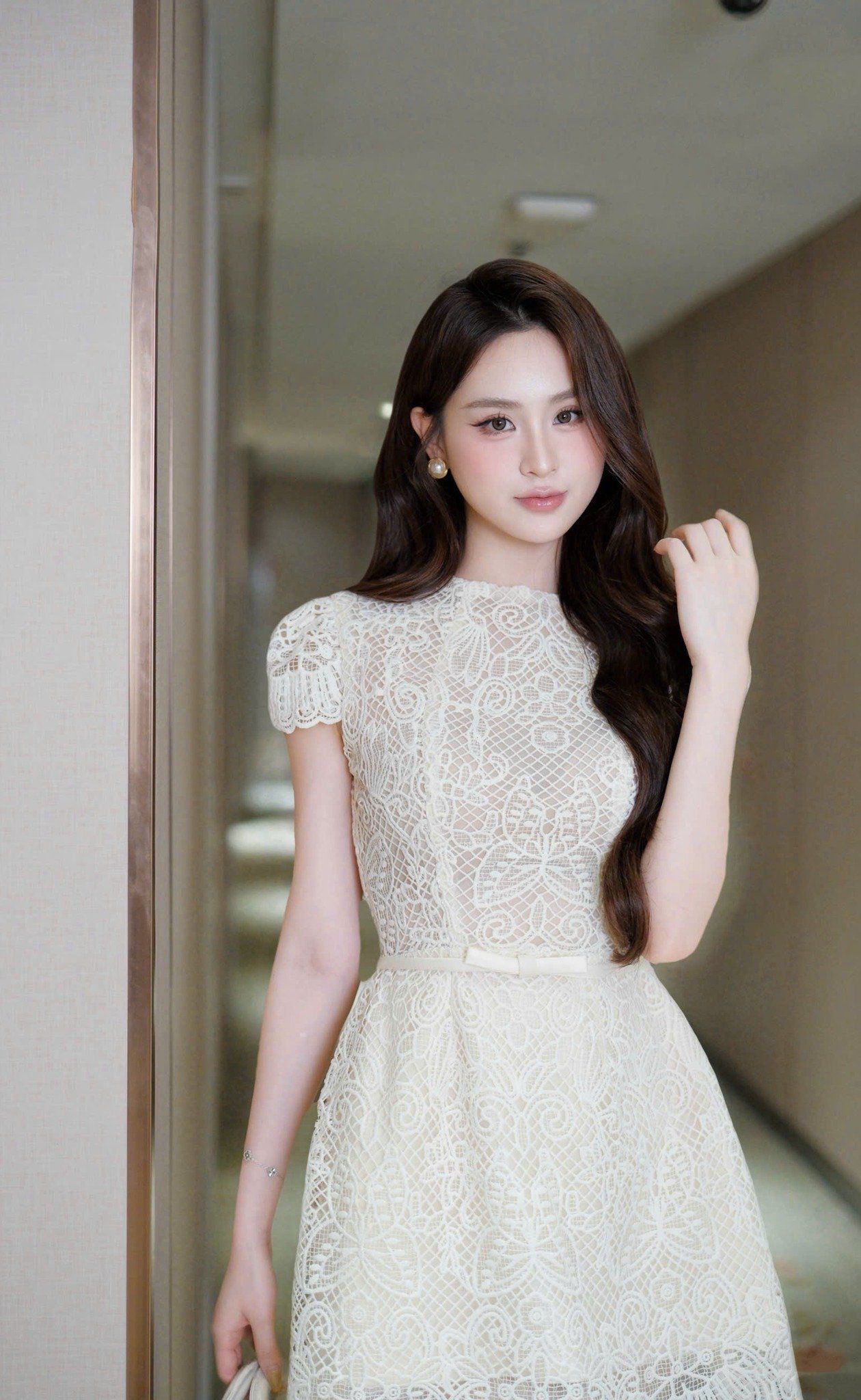  Váy Chất Ren Cao Cấp Lót Lụa V1409 