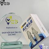  Bao cao su bộ đôi silicon đầu rồng tăng kích thước dương vật 