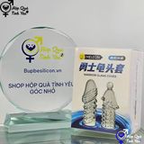  Bao cao su bộ đôi silicon đầu rồng tăng kích thước dương vật 