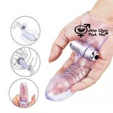  Bao cao su đeo ngón tay đầu dương vật có rung dùng pin 