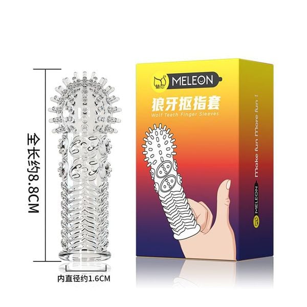  Bao cao su đeo ngón tay gân gai nổi siêu mềm mẫu 3 