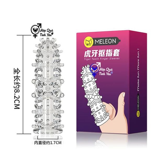 Bao cao su đeo ngón tay siêu mềm gân gai nổi mẫu 1 