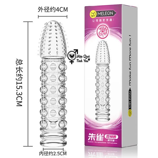  Bao cao su đôn dên tăng kich thước dương vật có gai 