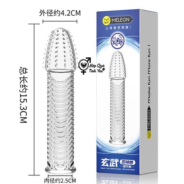  Bao cao su đôn dên tăng kích thước dương vật có gai nhỏ 