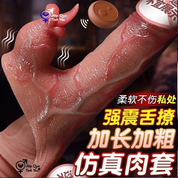  Bao cao su đôn dên tăng kích thước dương vật rung lưỡi liếm m3 