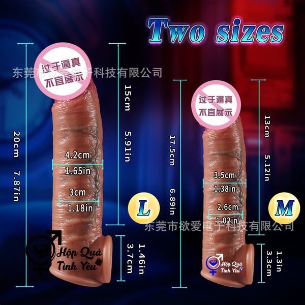 Bao cao su đôn dên tăng kích thước dương vật size lớn 