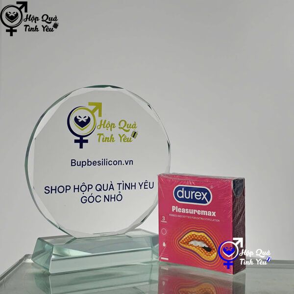  Bao cao su Durex Pleasure Max có gân nổi hộp 3 cái 