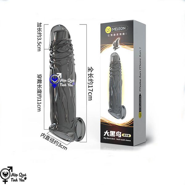  Bao cao su tăng kích thước dương vật đôn dên có quai đeo bìu 