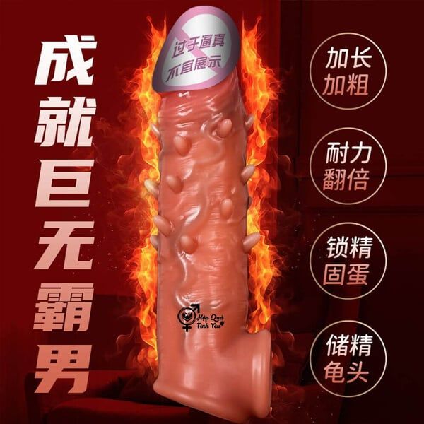  Bao đôn dên có gai mềm gân nổi silicon cao cấp màu da thật n2 