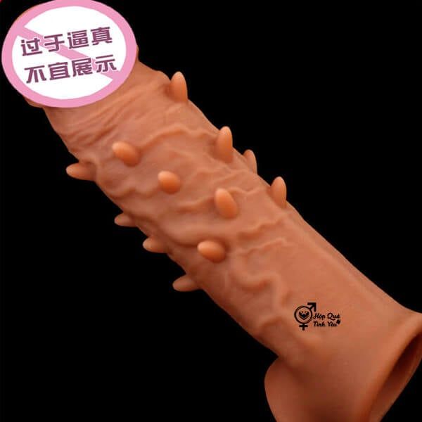  Bao đôn dên có gai mềm gân nổi silicon cao cấp màu da thật n2 