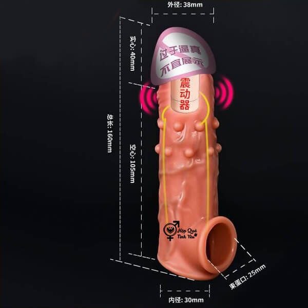  Bao đôn dên rung gai mềm gân nỗi silicon màu da như thật n1 