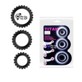  Bộ 3 vòng đeo dương vật Titan chống xuất tinh sớm cho nam 