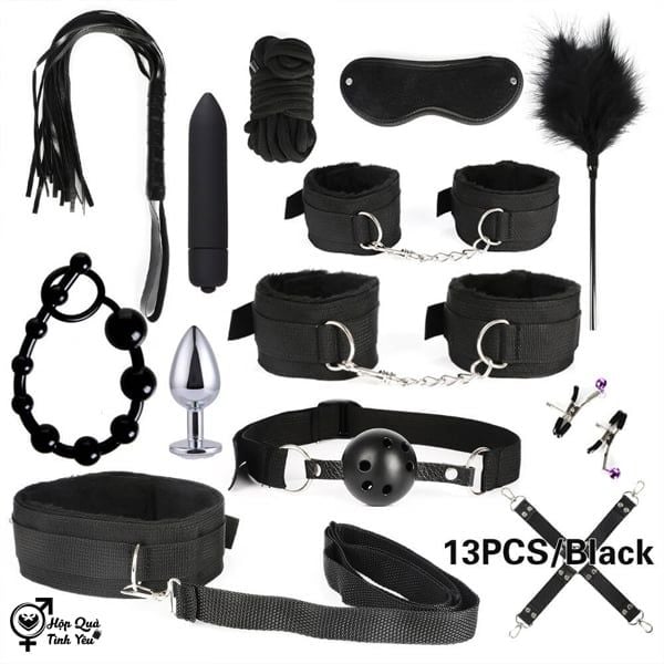  Bộ đồ chơi bạo dâm bdsm13 món đồ chơi tình dục 