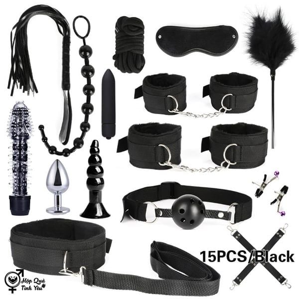  Bộ đồ chơi bạo dâm BDSM 15 món kích thích tình dục 