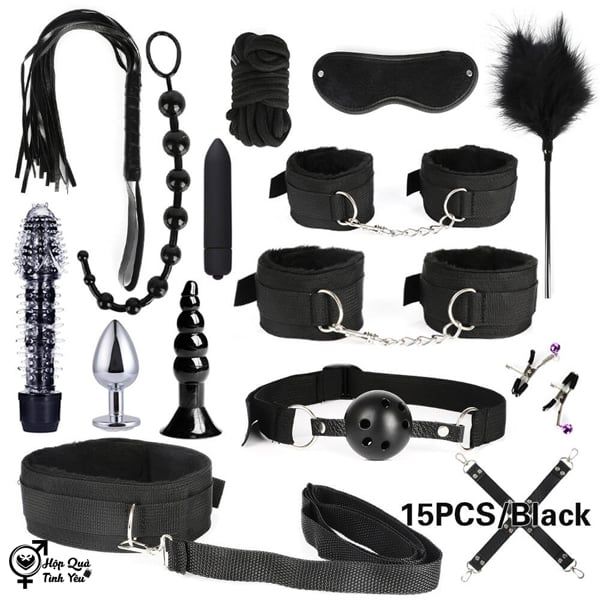  Bộ đồ chơi bạo dâm BDSM 15 món kích thích tình dục 