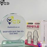  Bộ đôi bao cao su silicon đeo đầu khấc tăng kích thước dương vật 