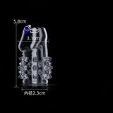  Bộ đôi bao cao su silicon đeo đầu khấc tăng kích thước dương vật 