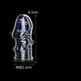 Bộ đôi bao cao su silicon đeo đầu khấc tăng kích thước dương vật 