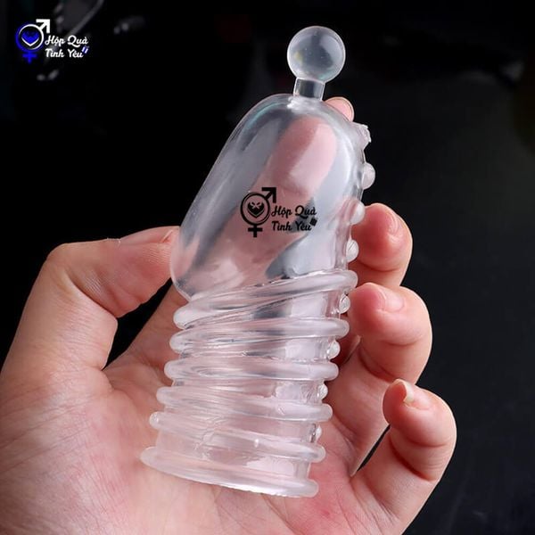  Bộ đôi bao cao su tăng kích thước dương vật đôn dên đầu rồng 