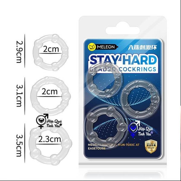  Bộ vòng đeo dương vật cho nam chống xuất tinh sớm 