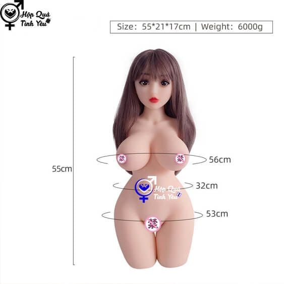  Búp bê tình dục bán thân có đầu mặt xinh giá rẻ 6kg 